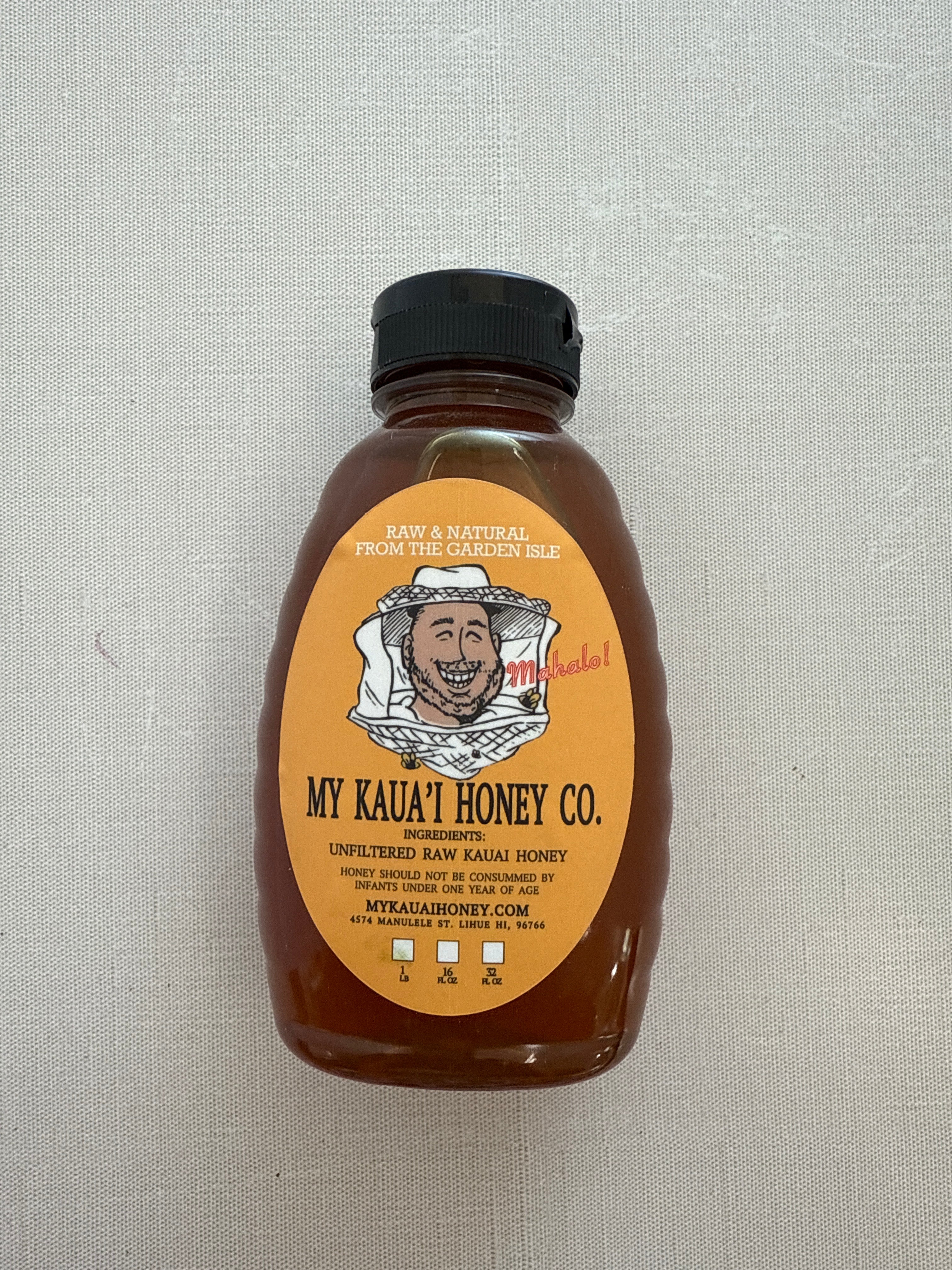 Honey-1 lb-(My Kauai Honey Squeeze Bottle) – Aloha Spice Company