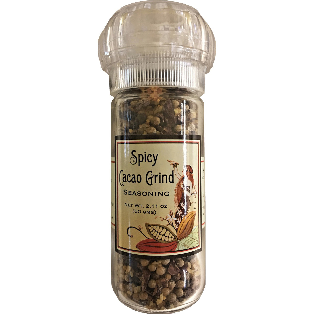 Spicy Cacao Grind 2.11 oz. Refillable Grinder