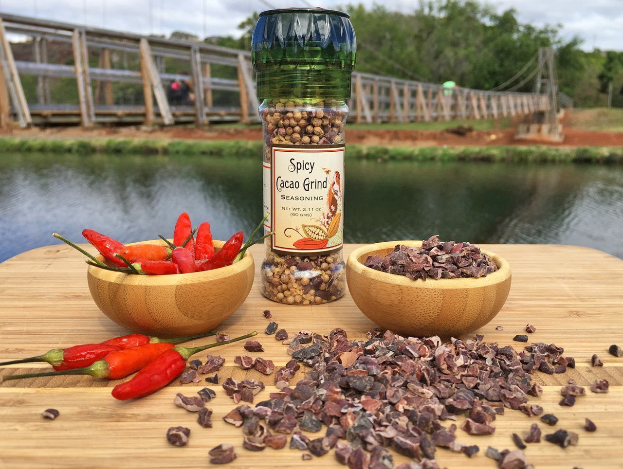 Spicy Cacao Grind 2.11 oz. Refillable Grinder