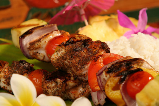 Jumbo Shrimp & Chicken Tropical Kabobs