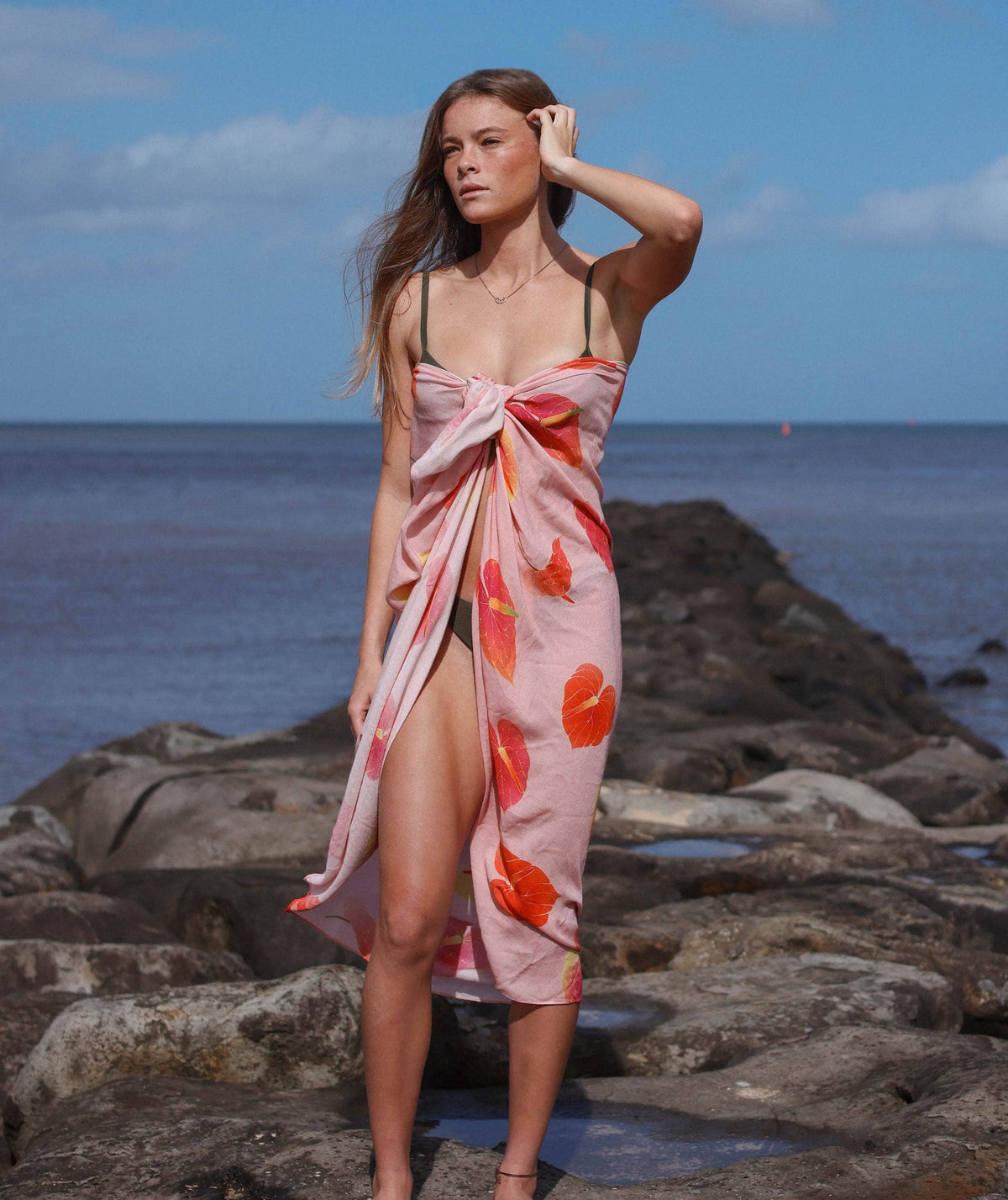 Hilo Anthurium Pareo Sarong
