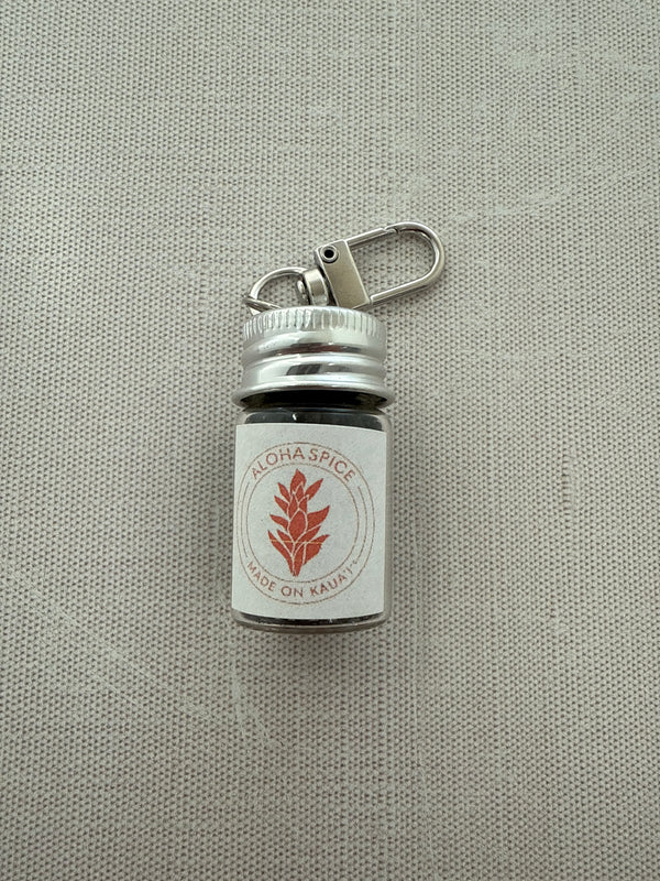 Black Lava Salt Key Chain