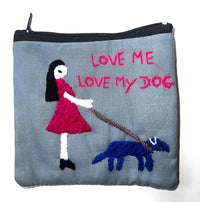 "Chalee" Small Hand Embroidered Pouches by Hmong Youth in Laos