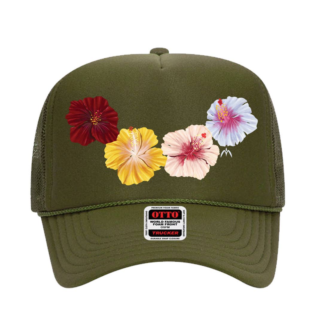 Hibiscus Trucker Hat