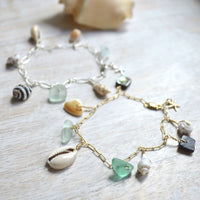 Gold Ocean Charm Bracelet