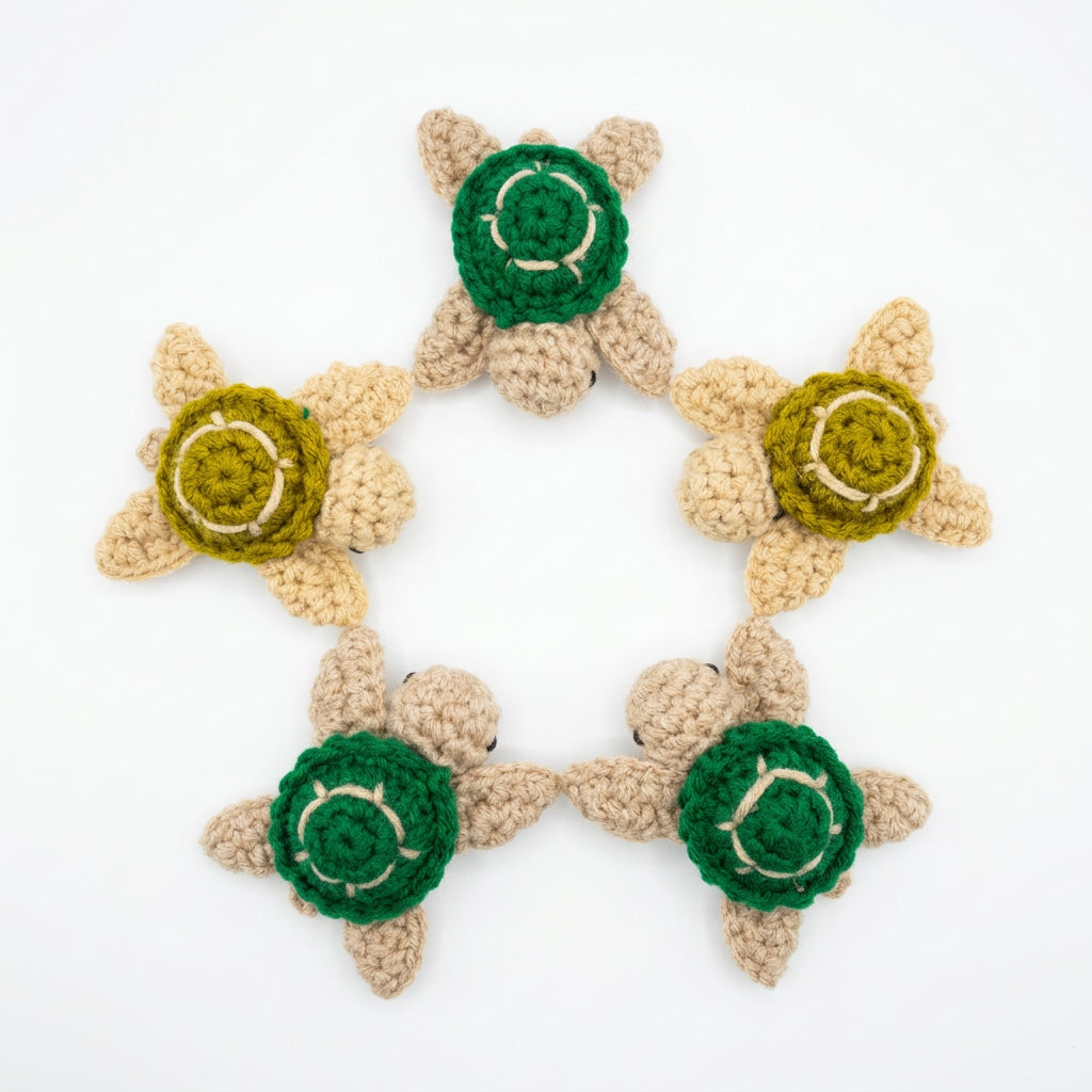 Mini Crochet Turtles