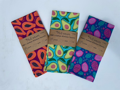 2 PACK 100% Cotton Kitchen Towels Set