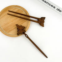 Sandalwood Handmade Butterfly Hairpin