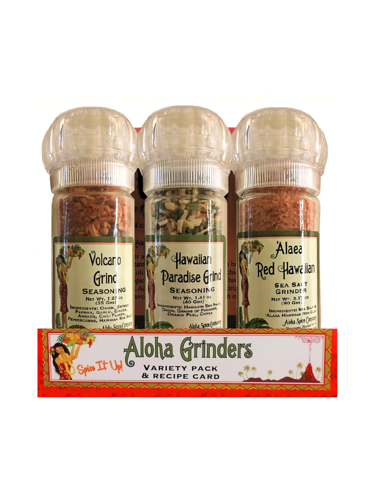 3 Grinders with Recipe Card