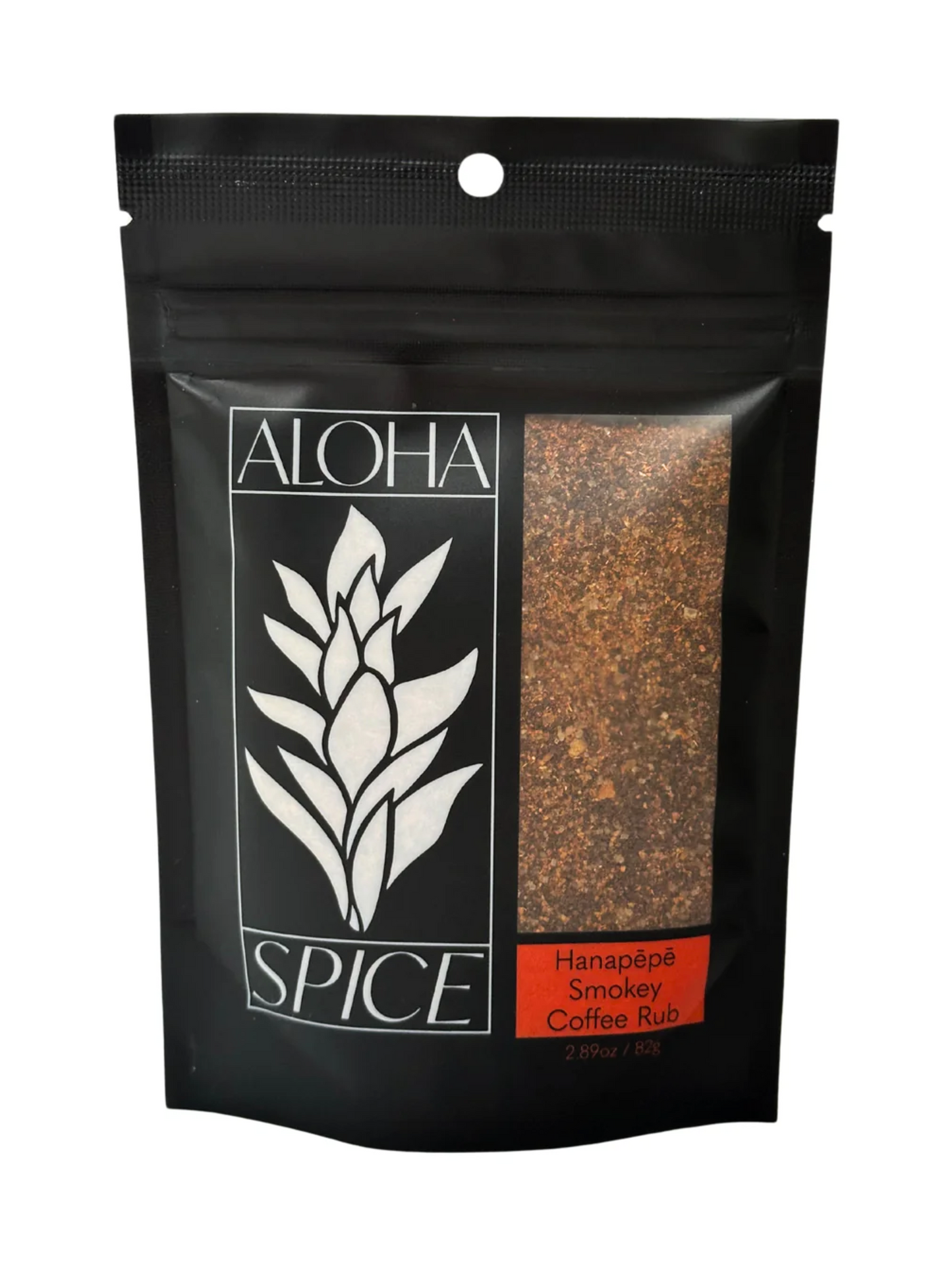 Hanapepe Smokey Coffee Rub & Seasoning 2.89 oz. Stand Up Pouch