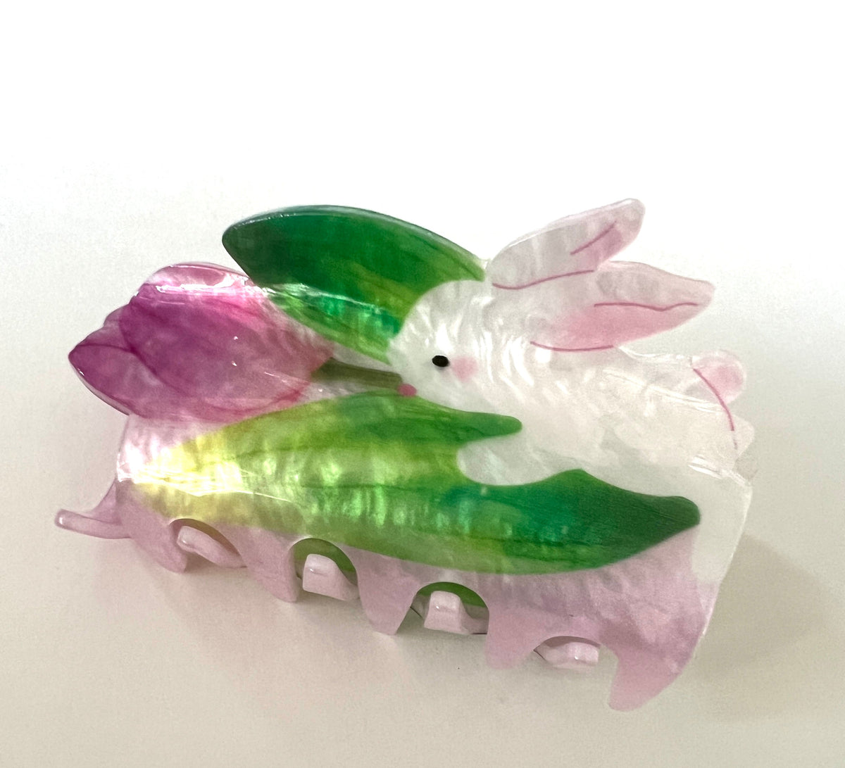 Bunny with Pink Flower