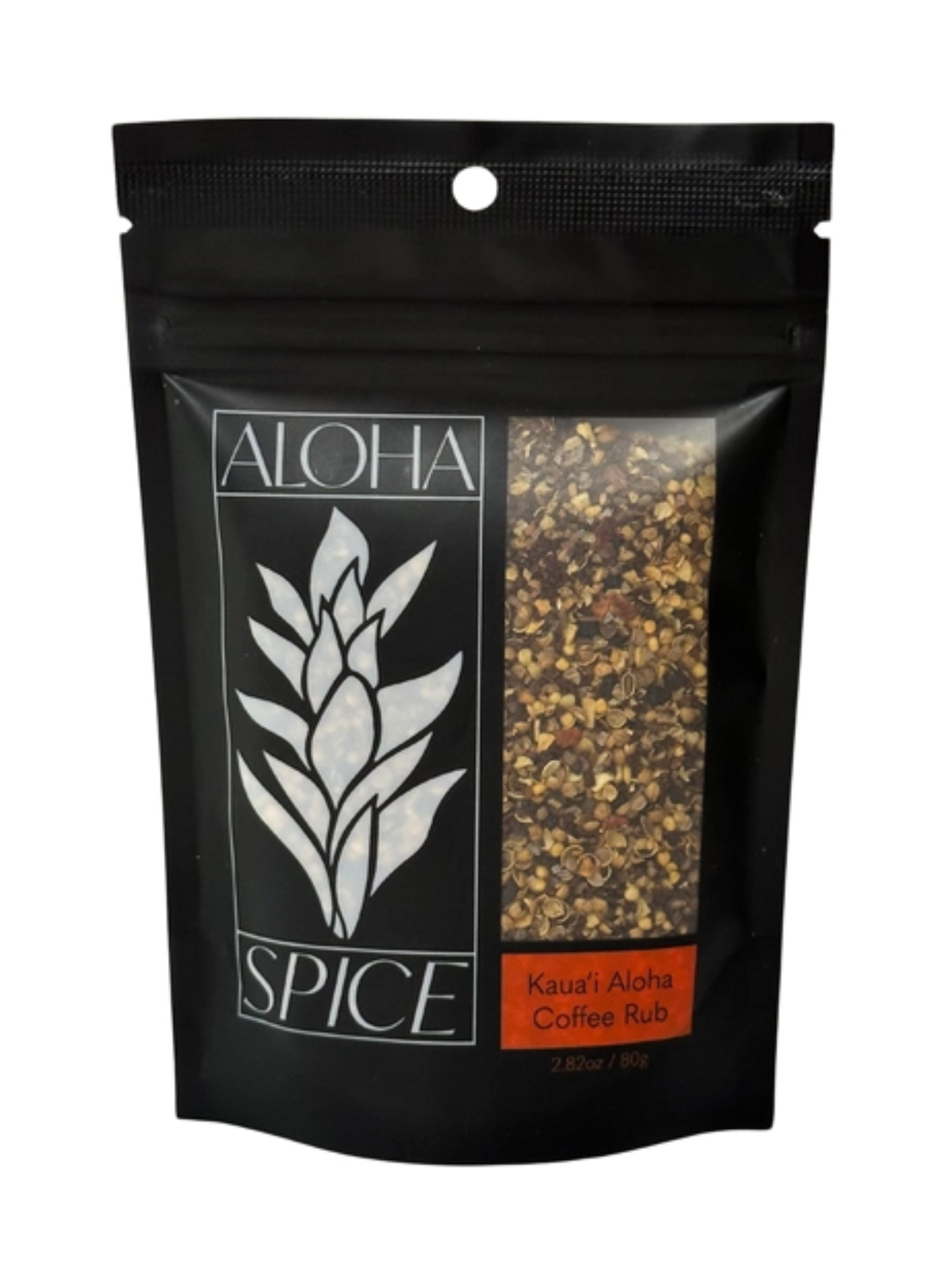 Kauai Aloha Coffee Rub & Seasoning 2.82 oz. Stand Up Pouch