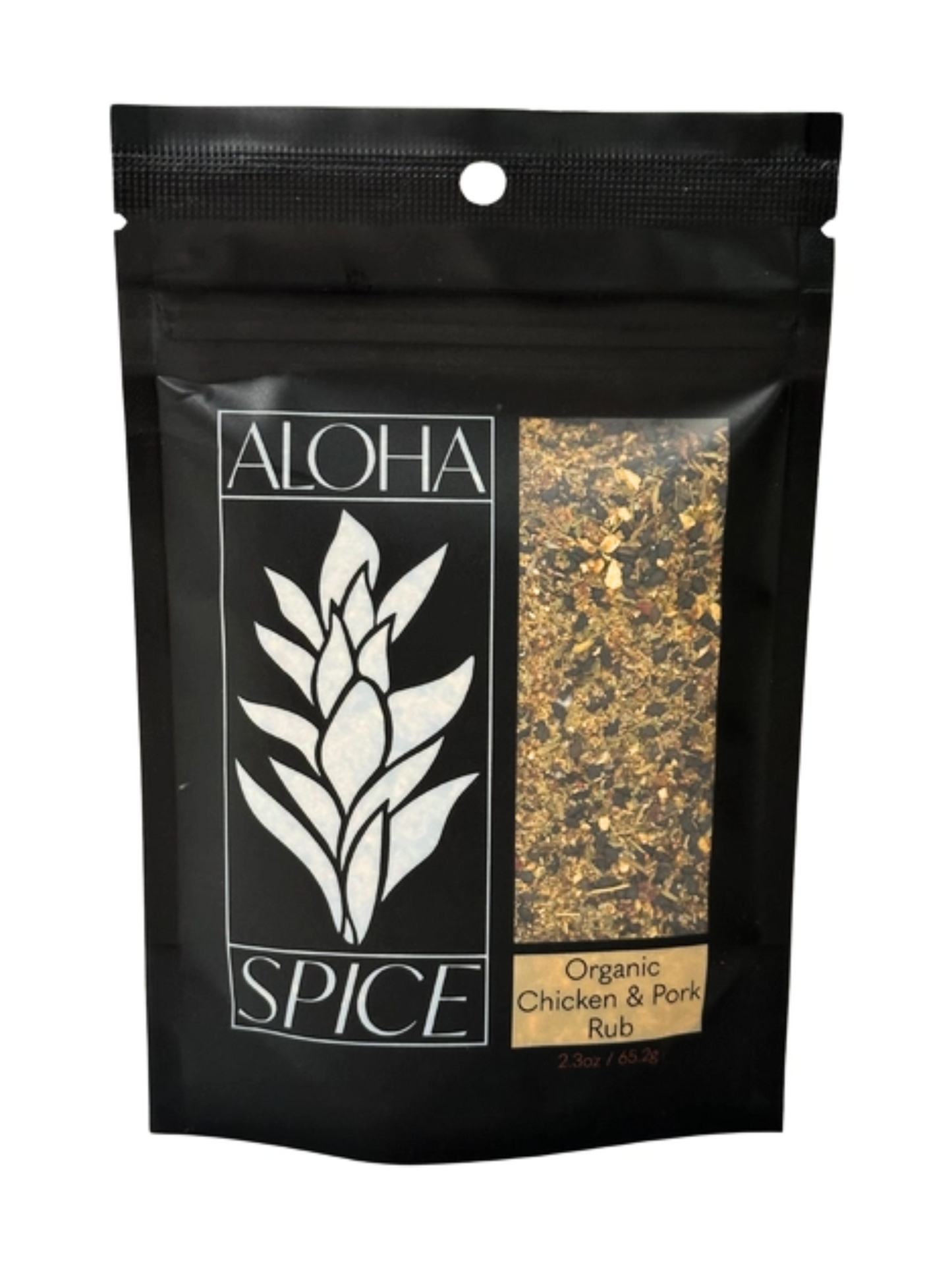 Organic Aloha Chicken & Pork Rub & Seasoning 2.3 oz. Stand Up Pouch