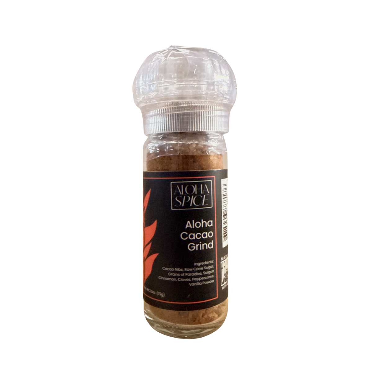 Aloha Cacao Grind 2.11 oz. Refillable Grinder