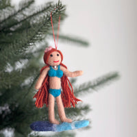Felt Ornament - Surfer Girl