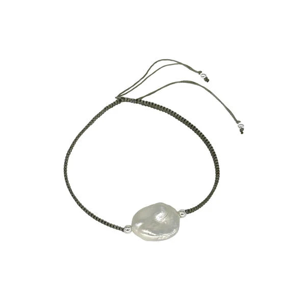 Adjustable 8mm Pearl String Bracelet