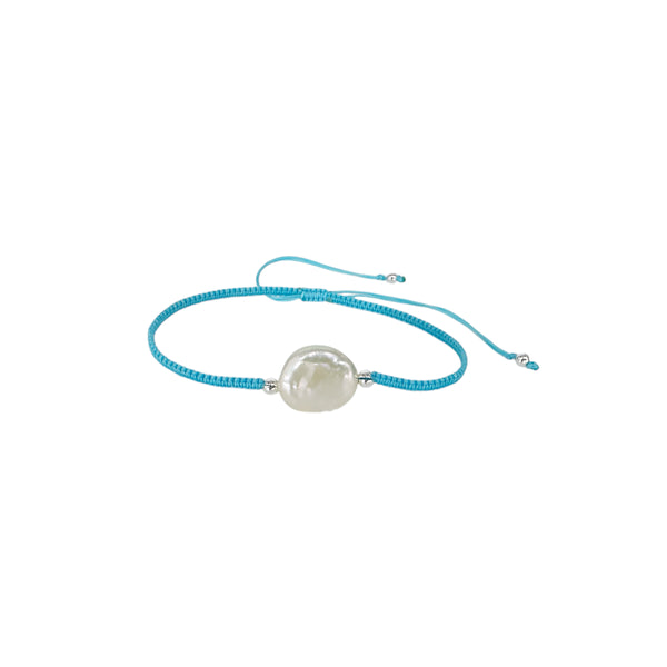 Adjustable 8mm Pearl String Bracelet