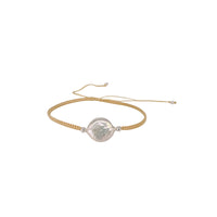 Adjustable 8mm Pearl String Bracelet