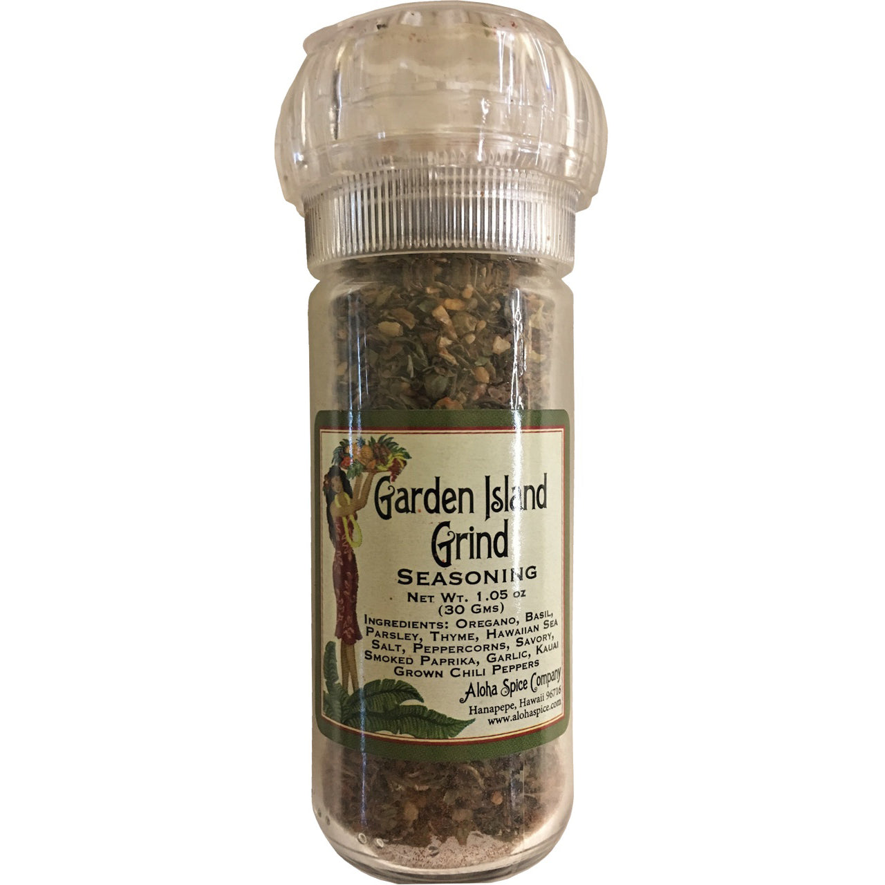 Garden Island Grind Seasoning 1.05 oz. Refillable Grinder