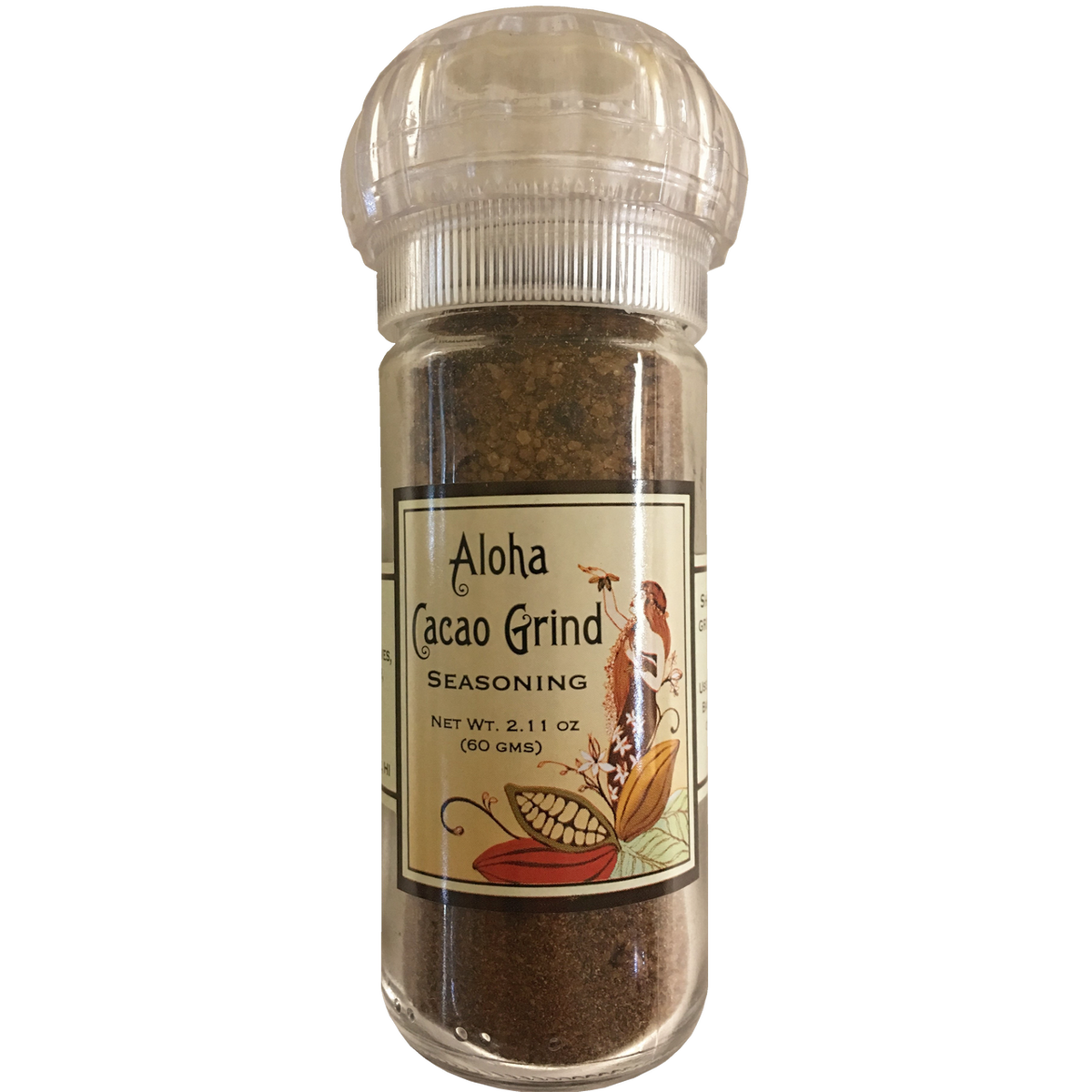 Aloha Cacao Grind 2.11 oz. Refillable Grinder