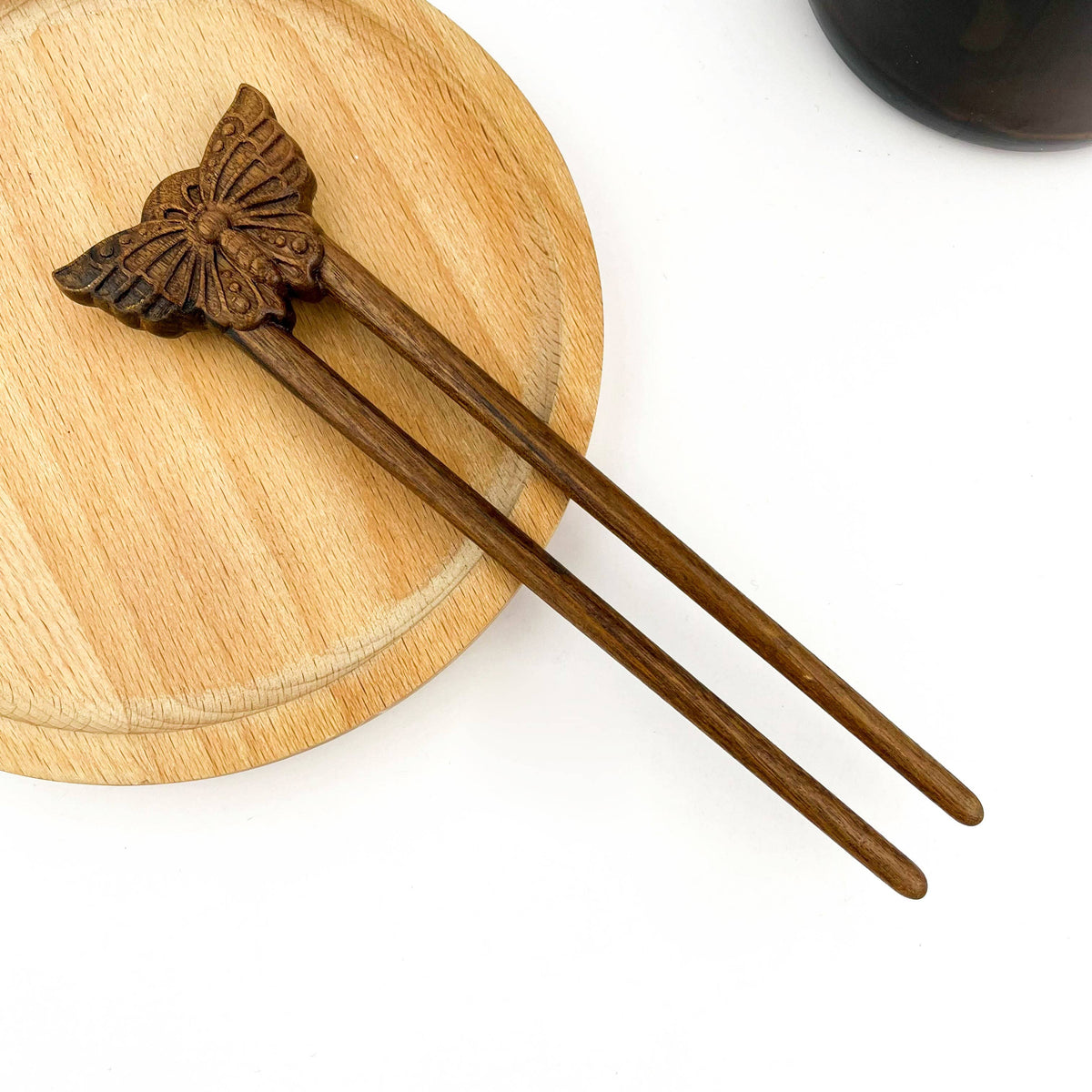 Sandalwood Handmade Butterfly Hairpin