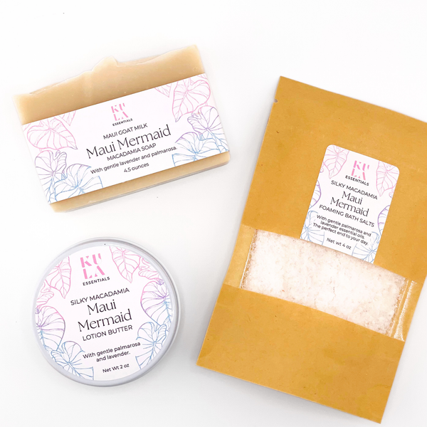 Silky Macadamia Foaming Bath Salts - Maui Mermaid