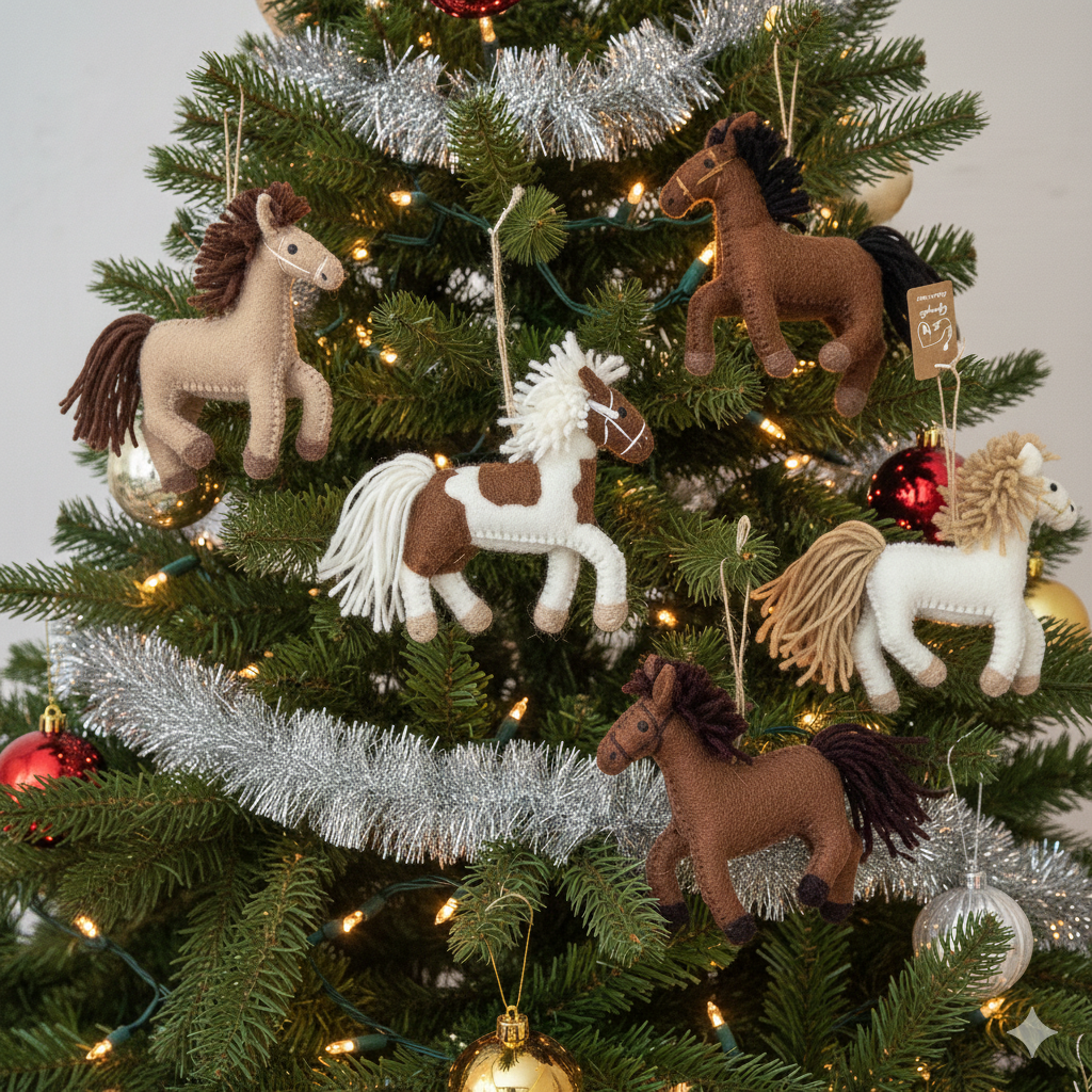 2026 Felt Horse Ornament