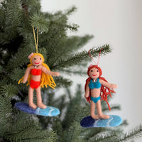 Felt Ornament - Surfer Girl