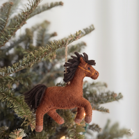 2026 Felt Horse Ornament
