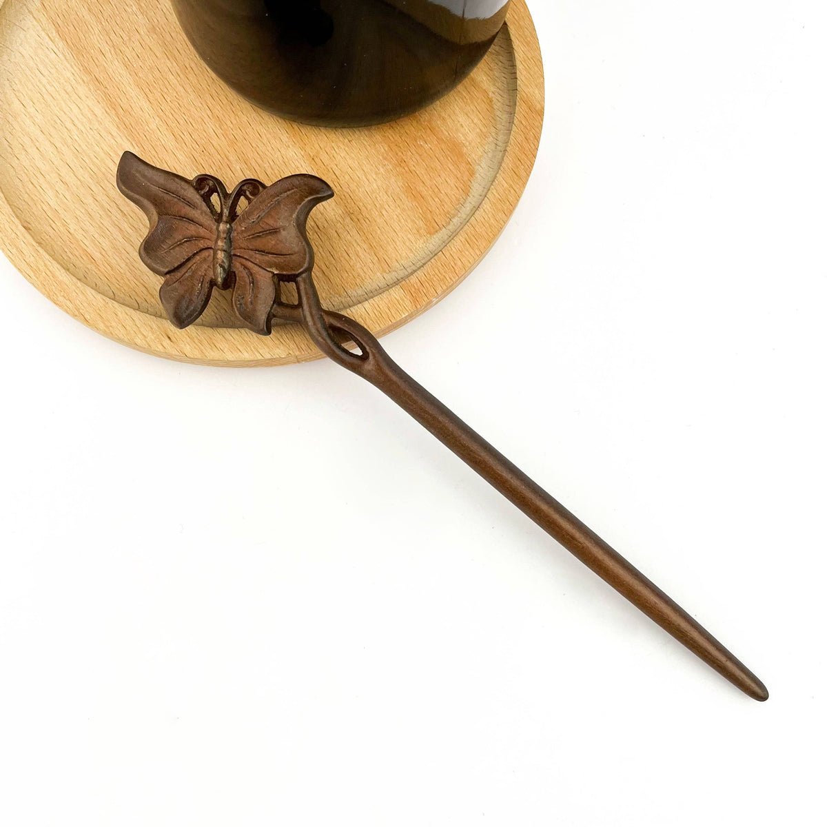 Sandalwood Handmade Butterfly Hairpin