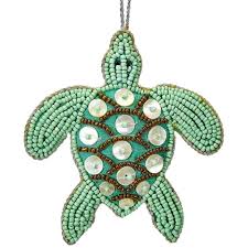 Beaded Turtle Ornament