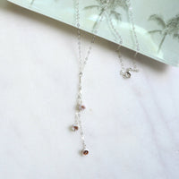 Puka Shell Lariat Necklace: 16 inches / Gold Filled