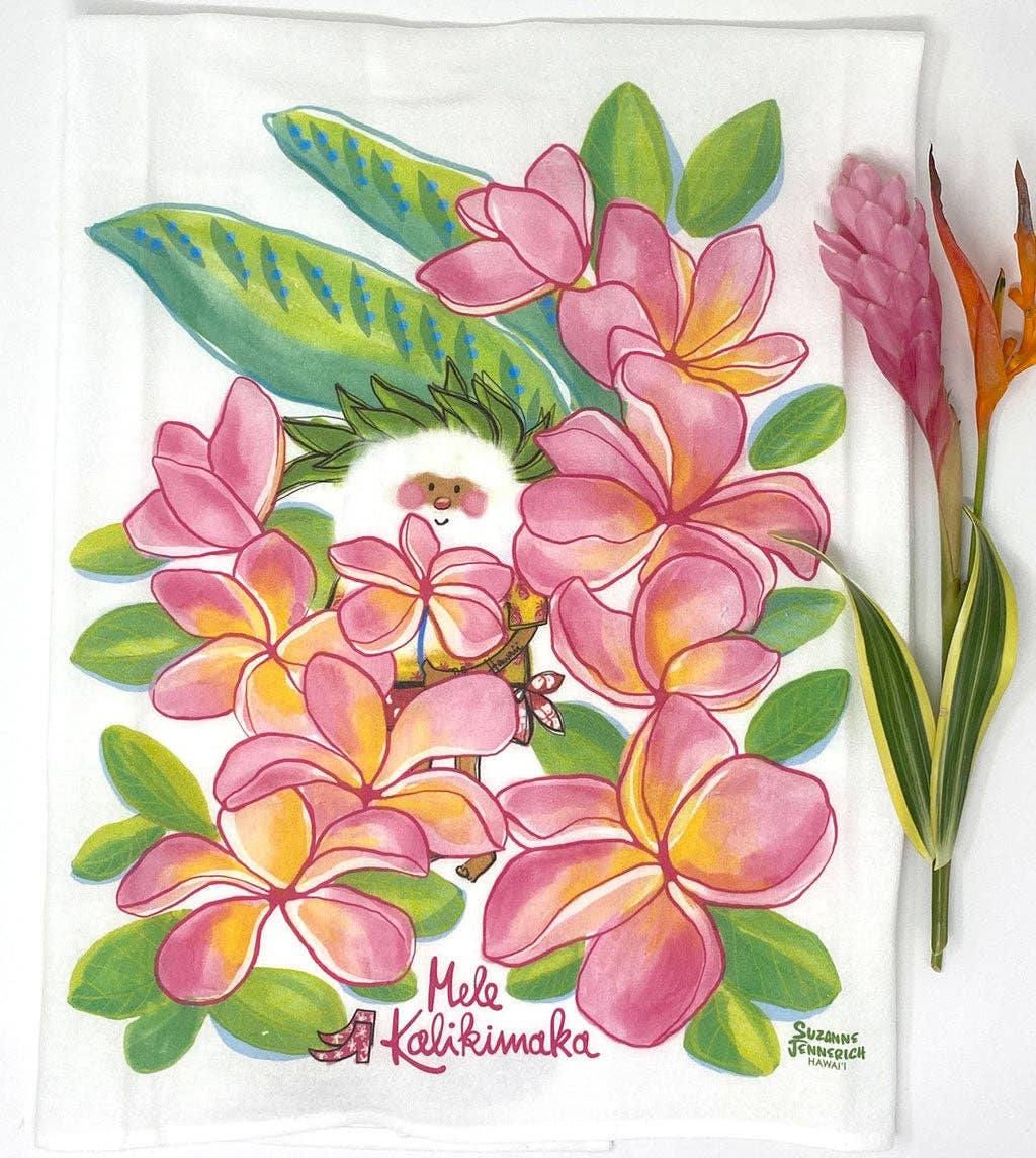 SANTA PLUMERIA kitchen towel